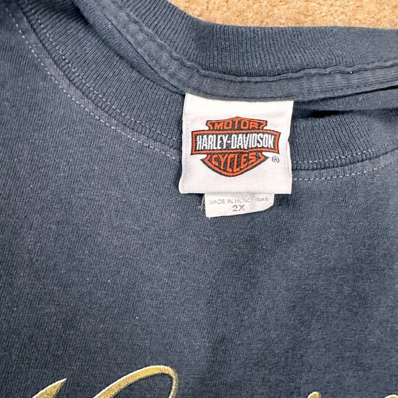 Y2K Harley-Davidson Big Sky Great Falls Montana Eagle T-Shirt Adult XXL 2XL - Picture 3 of 5